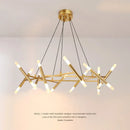 Lustre postmoderne Art créatif Lustre éclairage nordique rétro concepteur LED Lustre cuisine salon Restaurant lampe à main