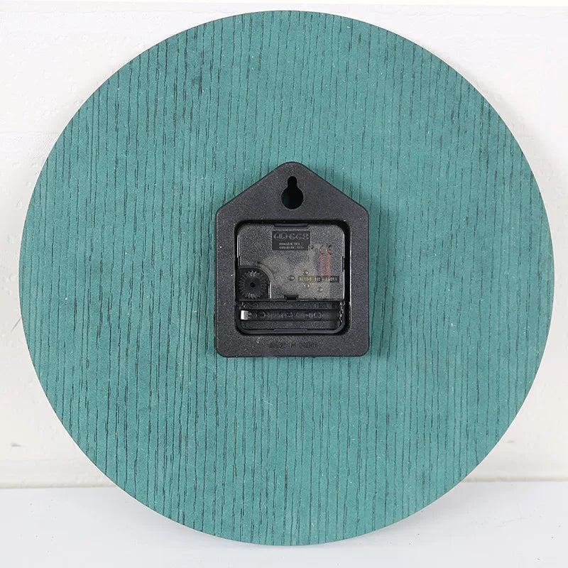horloge murale numérique en bois design moderne décoration intérieure silencieuse - vue 7 sur 9