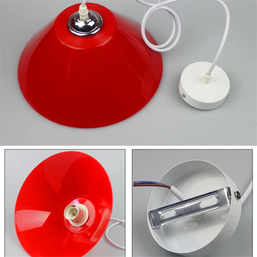 Nordique PVC suspension LED lumière abat-jour en plastique salle à manger lampe suspendue lampes suspendues Luminaire Suspendu Luminaire Suspendu - vue 6 sur 15