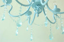 lustre en cristal de fer style pastoral européen élégant et raffiné
