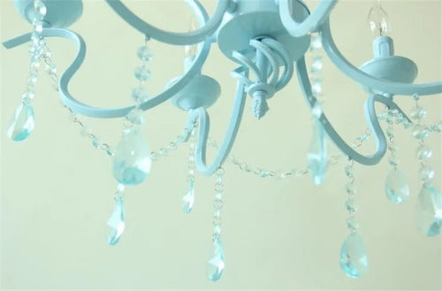 lustre en cristal de fer style pastoral européen élégant et raffiné - vue 7 sur 9