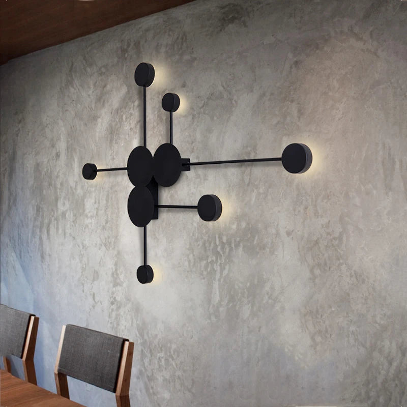 applique murale led d'art nordique pour éclairage d'hôtel - vue 3 sur 6