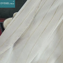 Rideau semi transparent rayures rétro style européen intérieur