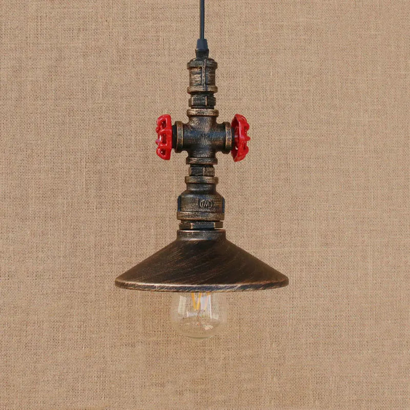 lustre industriel rétro en fer pour restaurant bar club