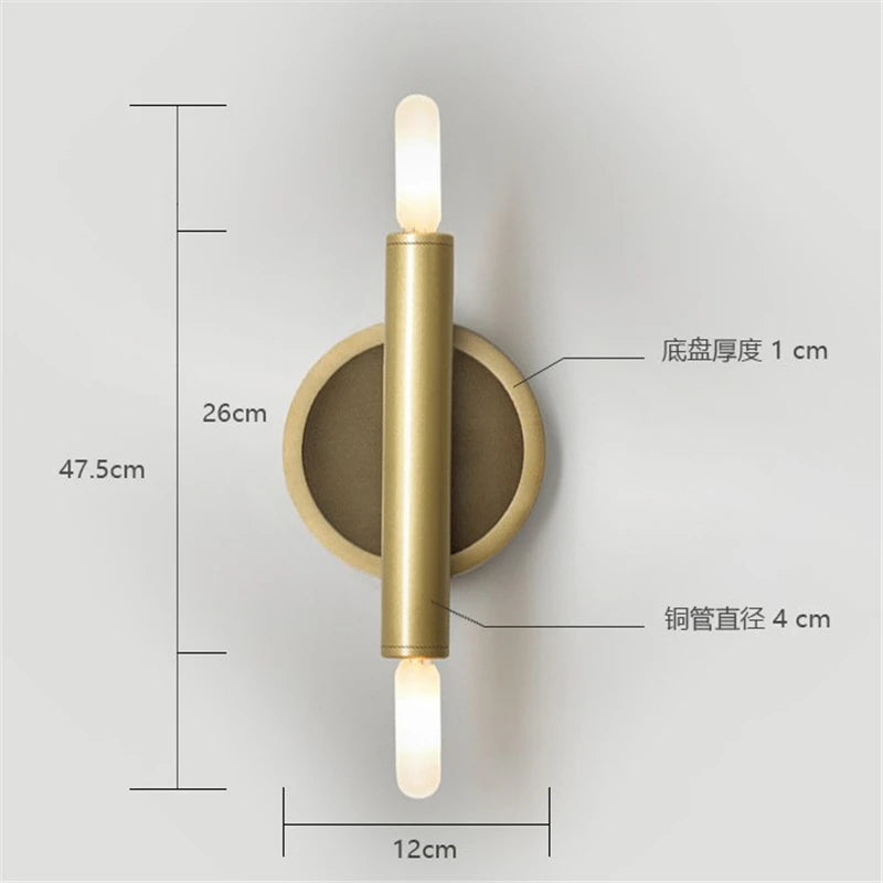 applique murale en cuivre design moderne pour décoration intérieure - vue 6 sur 7