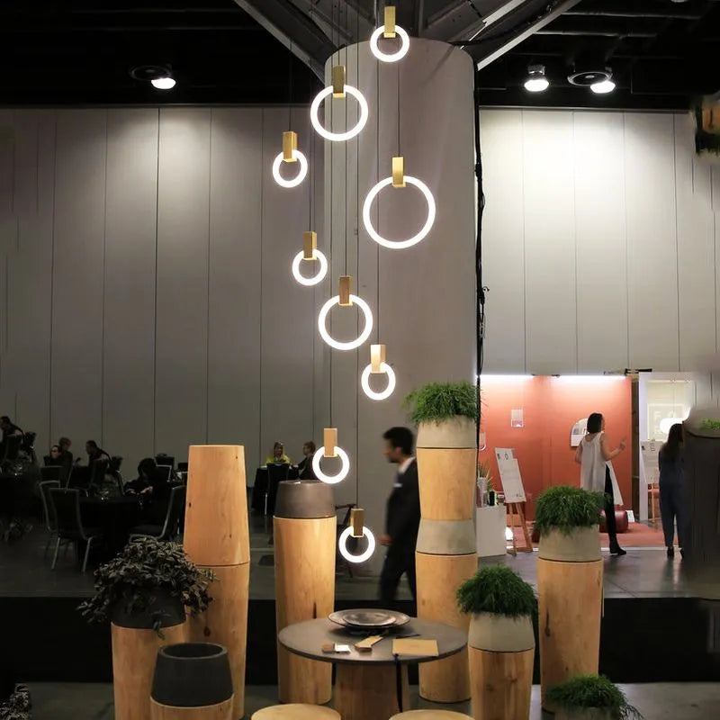 Modern minimalist creative pendant light for contemporary interiors - vue 6 sur 17