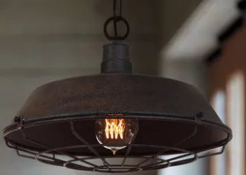 Classic modern minimalist retro wrought iron chandelier