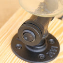 lampe de bureau vintage industrielle avec abat-jour en bouteille
