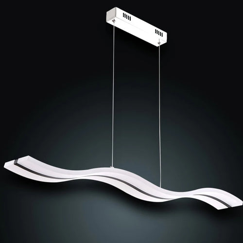 suspension moderne acrylique design vague gzmj led luminaire