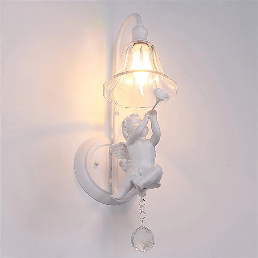 applique murale moderne ange musique pour enfant décoration - vue 4 sur 8