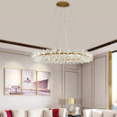 suspension en cristal design nordique pour éclairage élégant