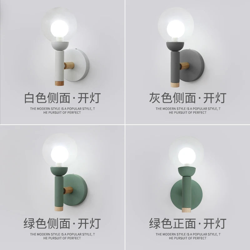 lampe de chevet nordique en verre design créatif pour salon et hôtel - vue 4 sur 9