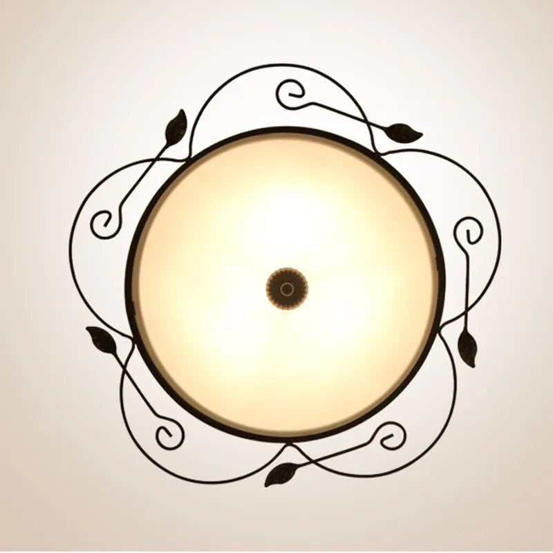 plafonnier moderne en verre style industriel pour éclairage décoratif