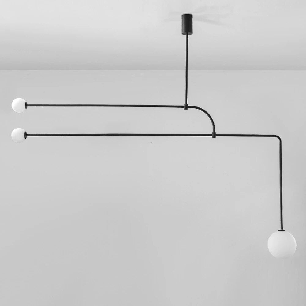 Lustre sobre LED avec boule en verre - vue 2 sur 6