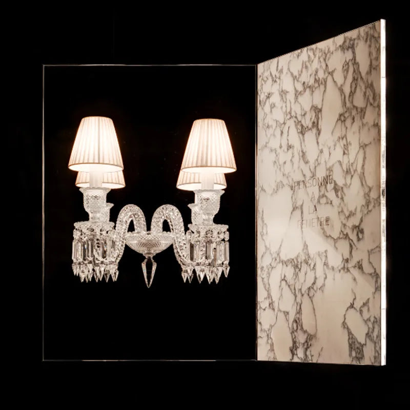 applique murale en cristal pour éclairage intérieur et mariage - vue 6 sur 10