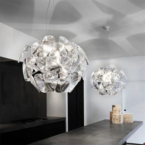 gzmj moderne acrylique led suspension créatif suspension lampe à main