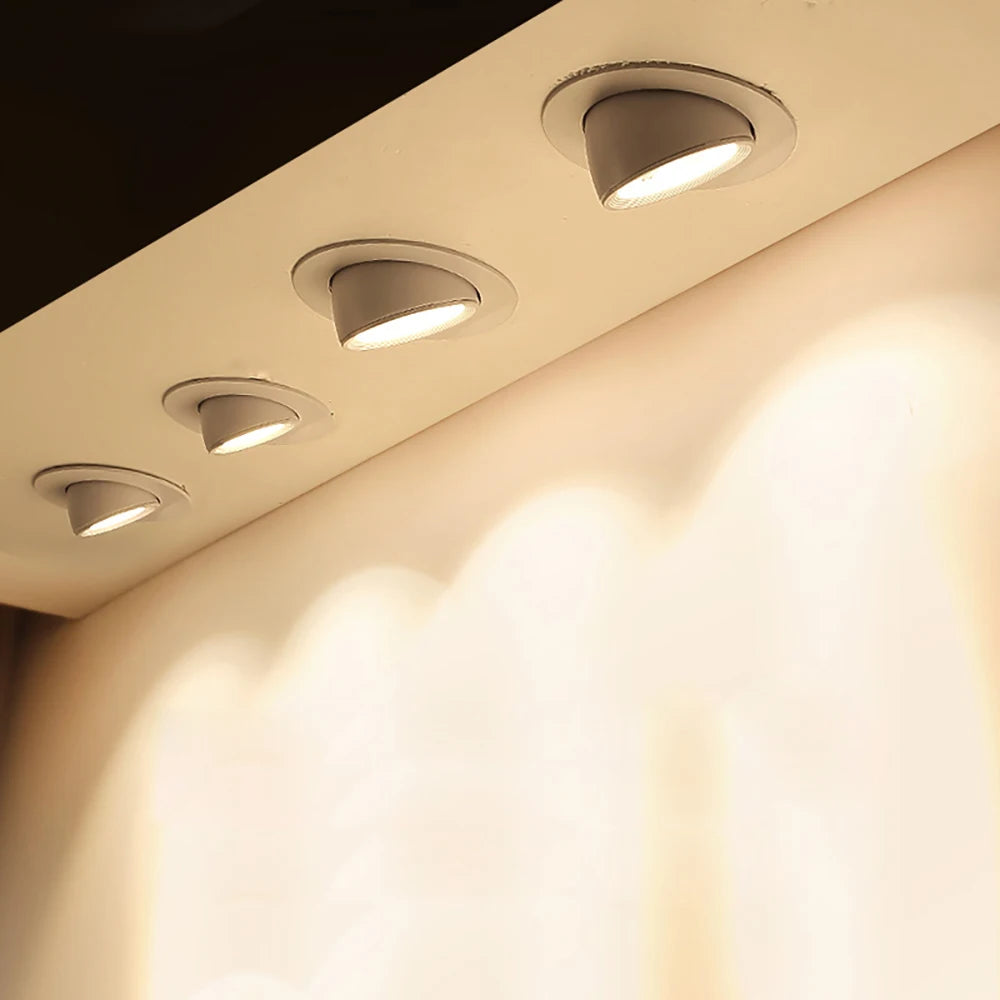 Spot Dimmable Led Downlight 360 rotation réglable encastré Downlight plafonnier salle à manger salon Spot luminaires Led - vue 5 sur 6