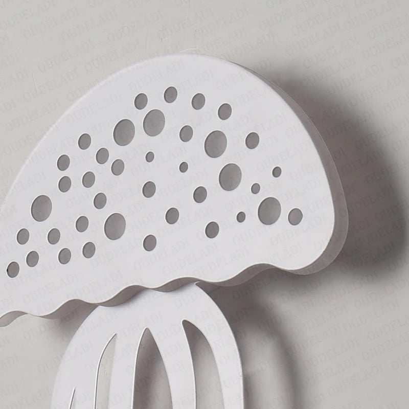 applique murale led moderne méduse enfants