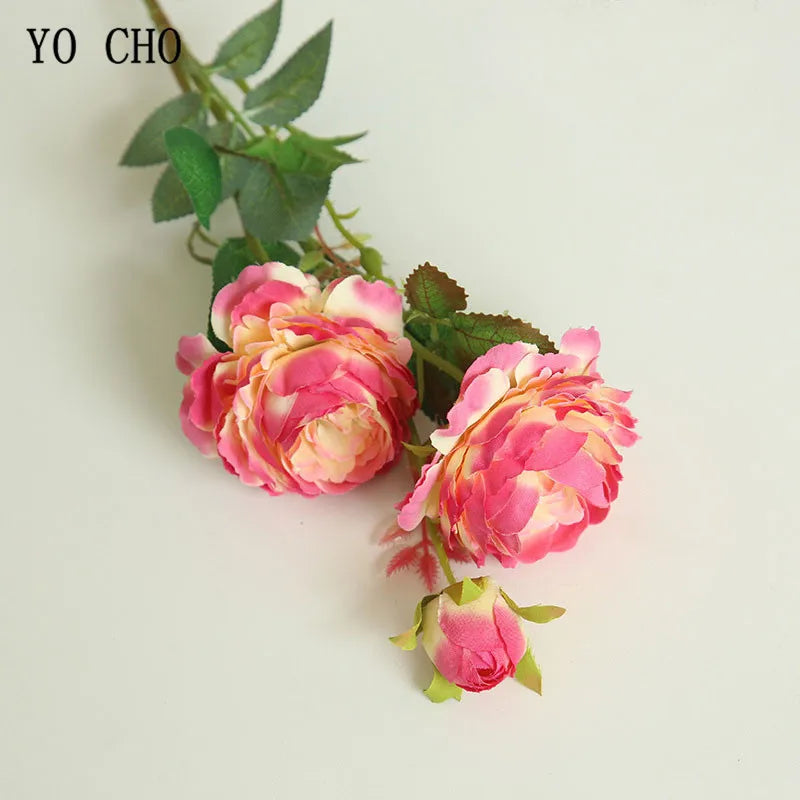 bouquet de fleurs artificielles roses pour décoration de mariage - vue 9 sur 16