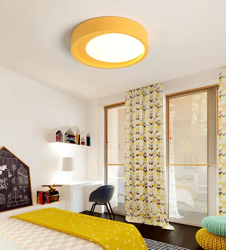 plafonnier moderne à led pour chambre d'enfant et salon - vue 4 sur 6