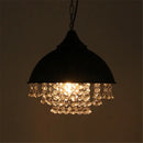 American style loft Vintage K9 crystal pendant light cover luxury lamp for Restaurant pendant lights,E27 Bulb