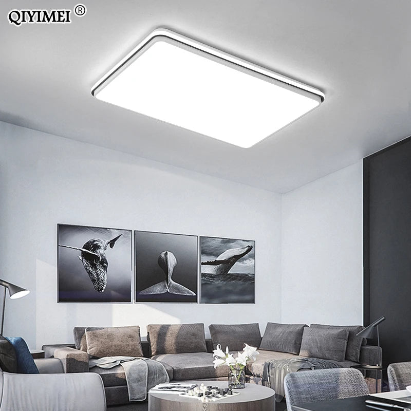 plafonnier moderne à leds avec télécommande et gradation