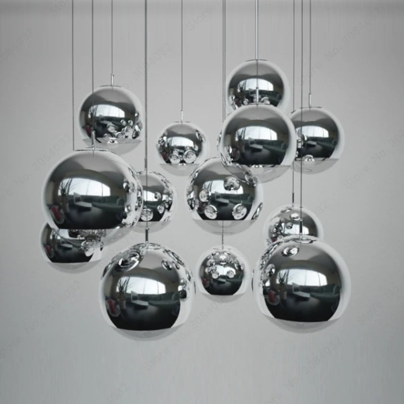 Suspension moderne classique en galvanoplastie design célèbre boule d'étoile - vue 5 sur 8