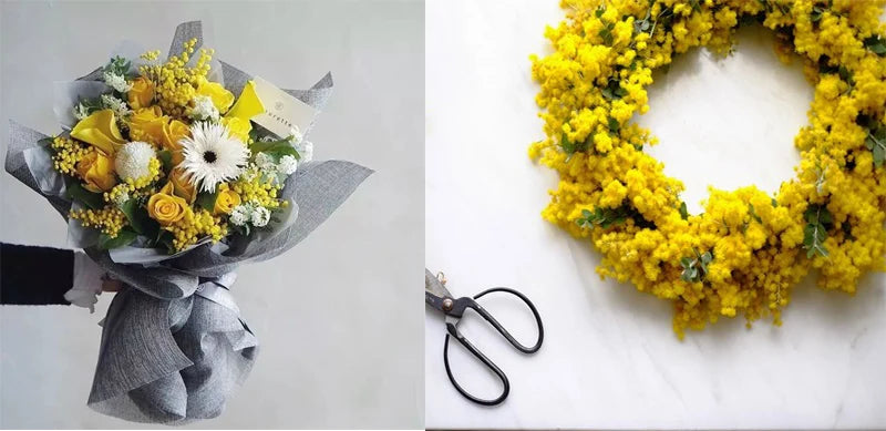 branche d'acacia fleurs artificielles pour décoration intérieure mariage - vue 6 sur 7