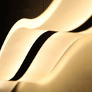 suspension moderne acrylique design vague gzmj led luminaire
