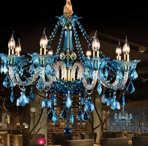 Crystal chandelier for restaurant and café lighting