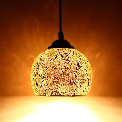Turkish mosaic glass pendant light for hotels bars and restaurants - vue 20 sur 23