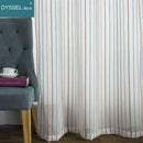 Voilage rayé style européen pour salon chambre