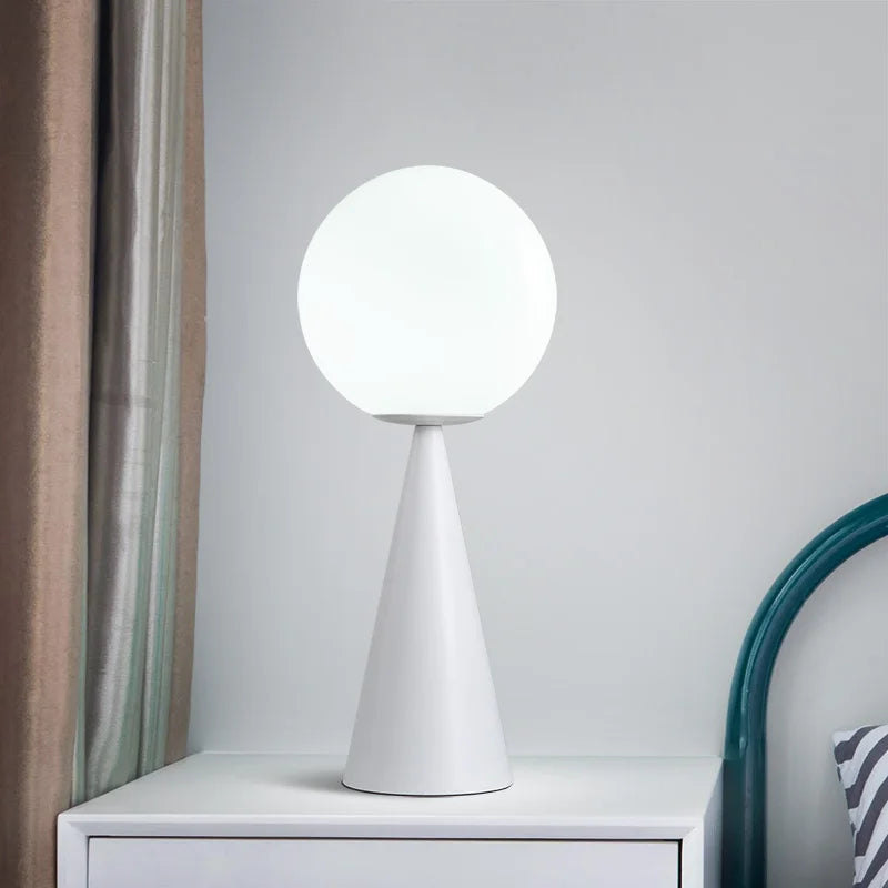 lampe de bureau nordique led globe pour décoration nocturne - vue 5 sur 6