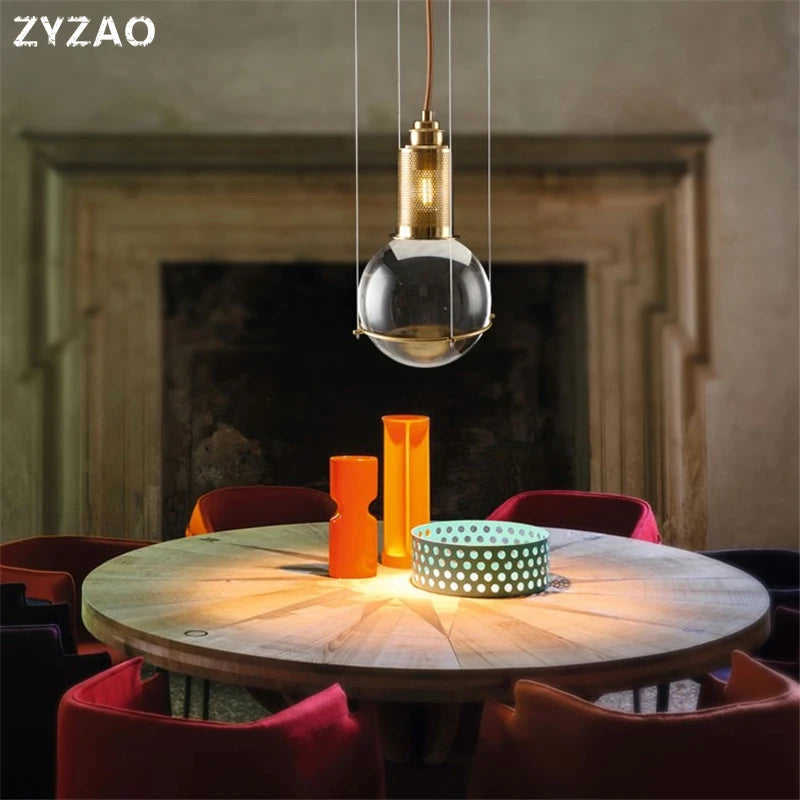 suspensions en verre cristal design nordique pour restaurants et cafés - vue 3 sur 8