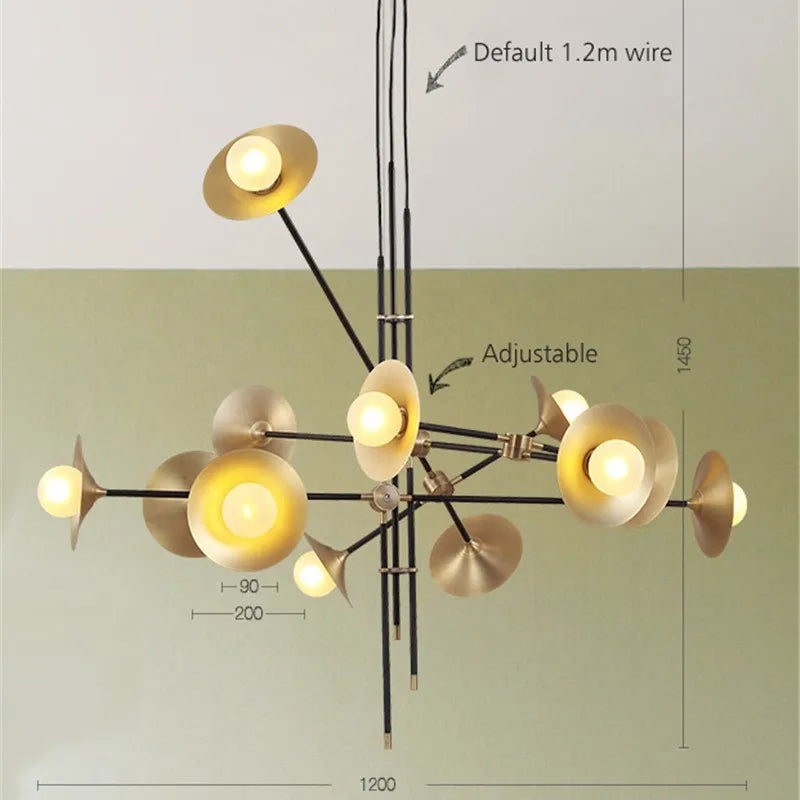 lustre créatif nordique design moderne pour décoration intérieure - vue 5 sur 9