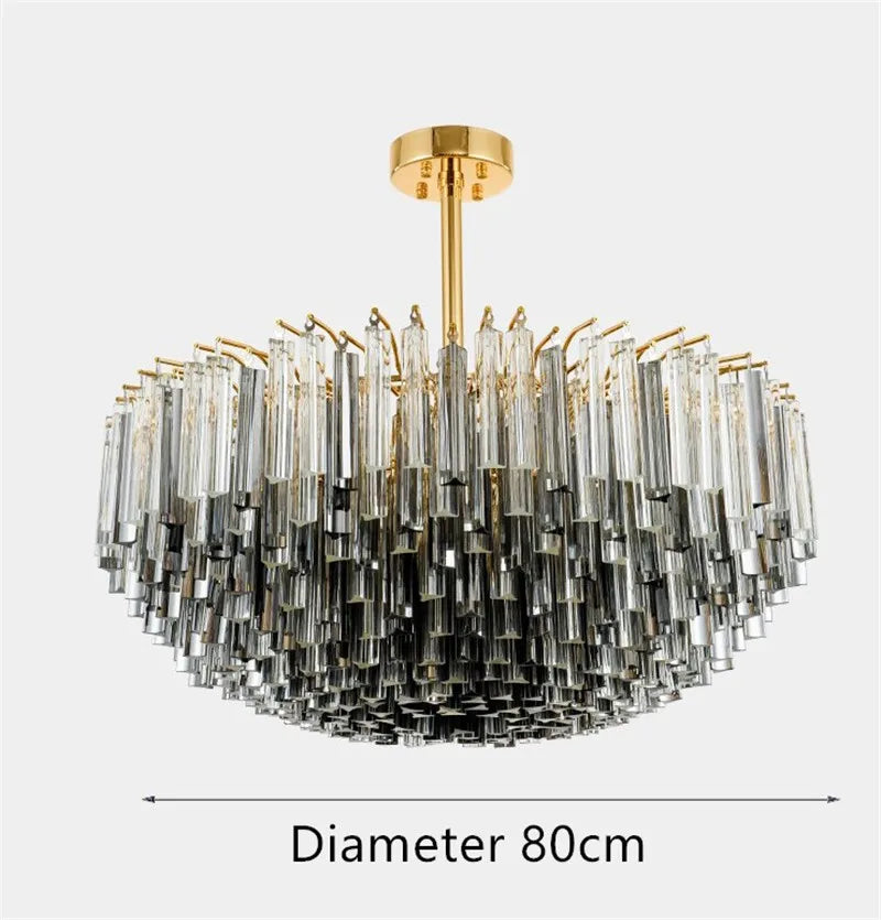 lustre en verre cristal design post-moderne pour décoration intérieure - vue 6 sur 6