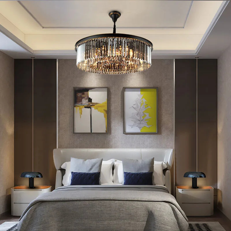 lustre moderne en cristal pour un éclairage élégant et raffiné - vue 3 sur 14