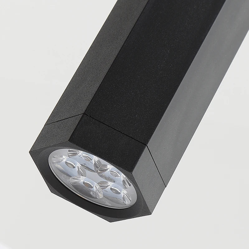 lustre hexagonal moderne pour décoration industrielle créative - vue 6 sur 18