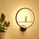 applique murale led moderne en fer pour événements romantiques