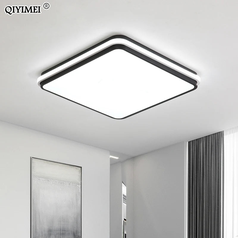 plafonnier moderne à leds avec télécommande et gradation