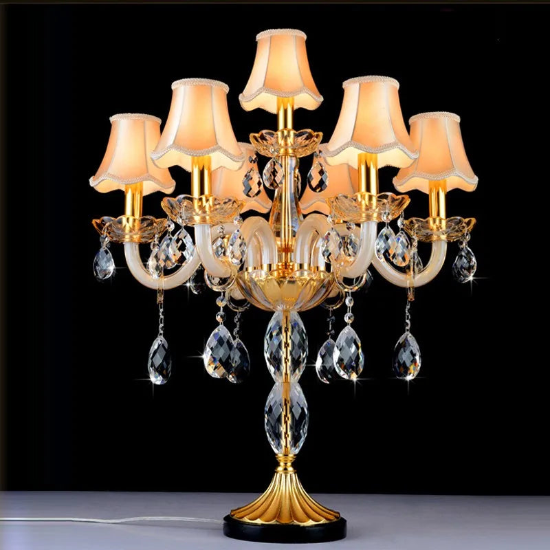 lampes de table en cristal moderne style nordique haut de gamme - vue 2 sur 6