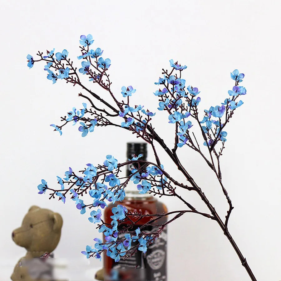 branche fleur cerisier rose en plastique pour décoration mariage et bricolage - vue 6 sur 13