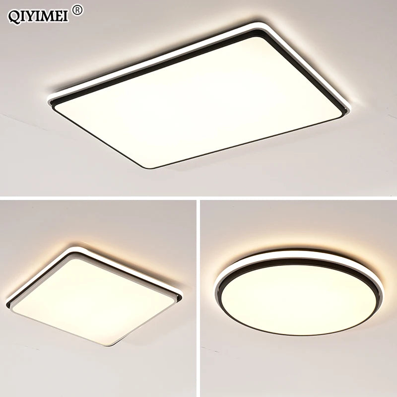 plafonnier moderne à leds avec télécommande et gradation - vue 7 sur 18