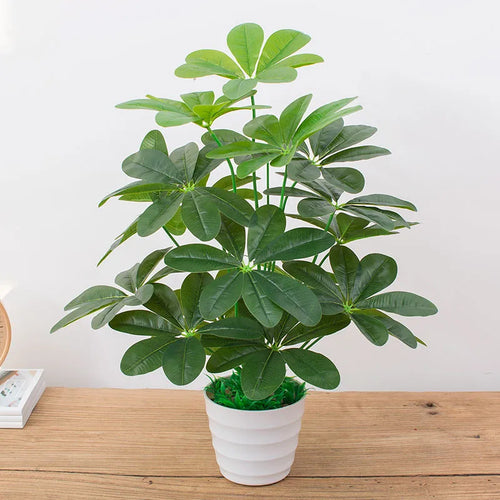 Plastic Monstera Tree for Desk Decoration, Fake Plant, Monstera, No Pot,Geen, Home Garden Decor, 60cm - vue 12 sur 11
