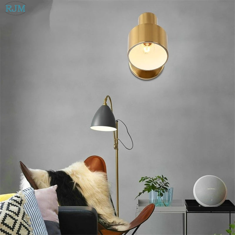 Applique murale led fer nordique moderne simple