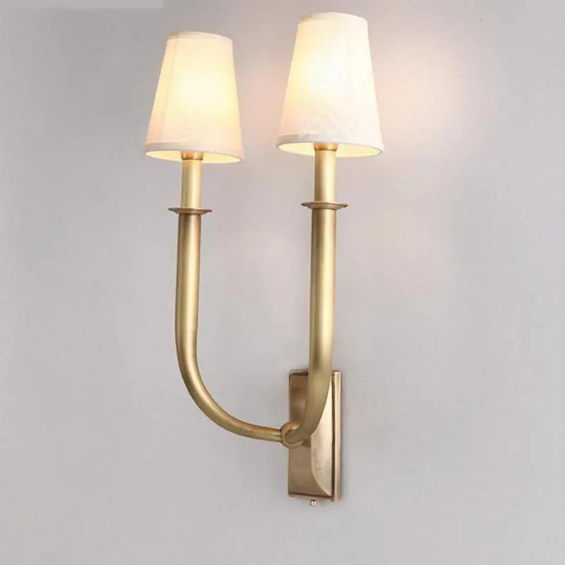 applique murale décorative à deux têtes avec miroir lumineux à led - vue 8 sur 8