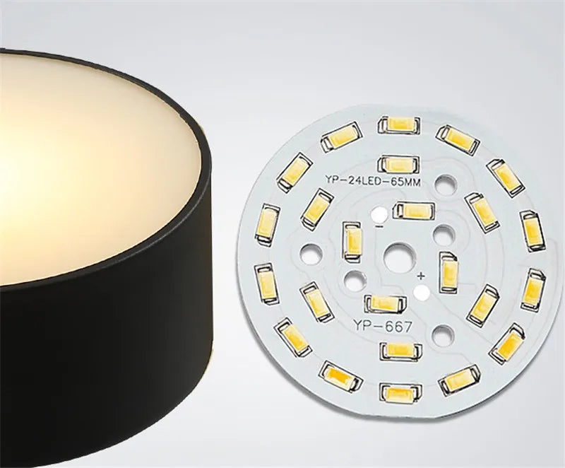plafonnier moderne led 5 ou 10 têtes design rond acrylique métal - vue 7 sur 8