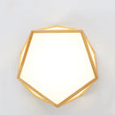 plafonnier led en bois créatif pour éclairage général