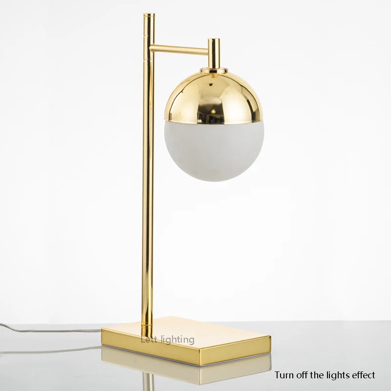 lampe à poser en verre créative style nordique moderne - vue 6 sur 6