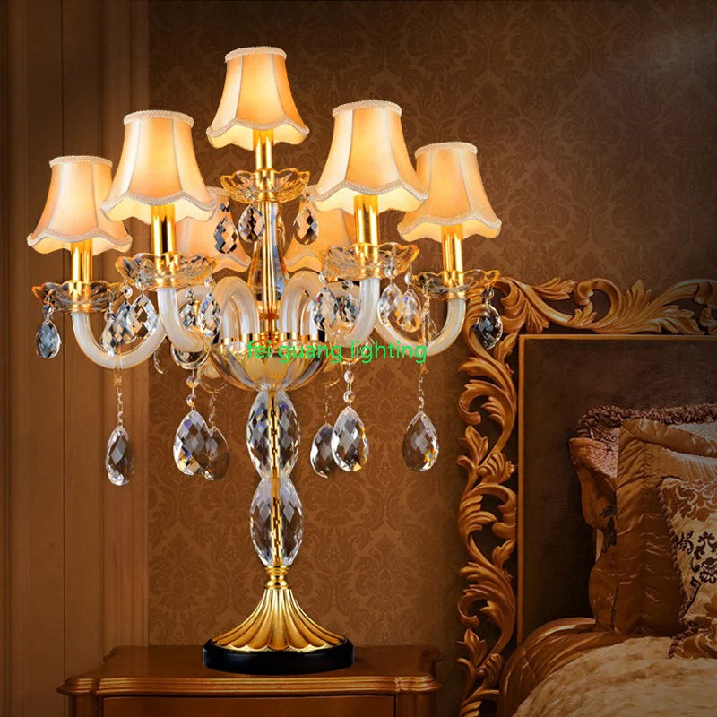 lampes de table en cristal moderne style nordique haut de gamme - vue 3 sur 6